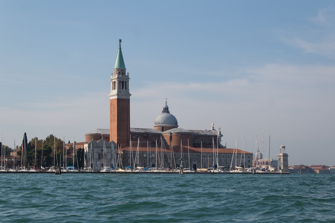 Cruising the Adriatic sea in the Vaporetto - view of San Giorgio Maggiore from behind.